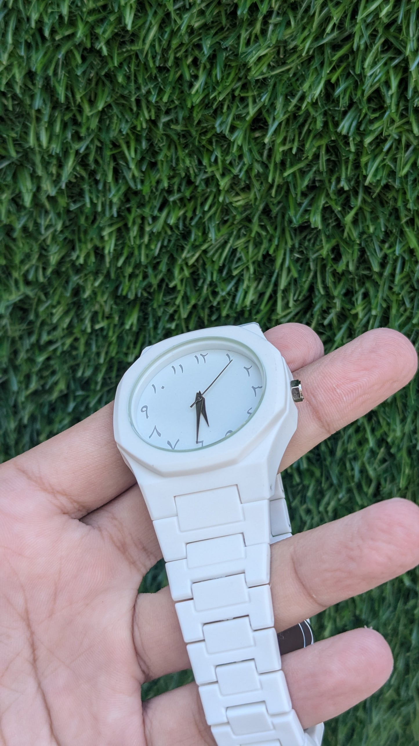 White Arabic Aura Watch ||Best Quality Master Lock