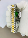Rolex Stone Date Watch - Two Tone White